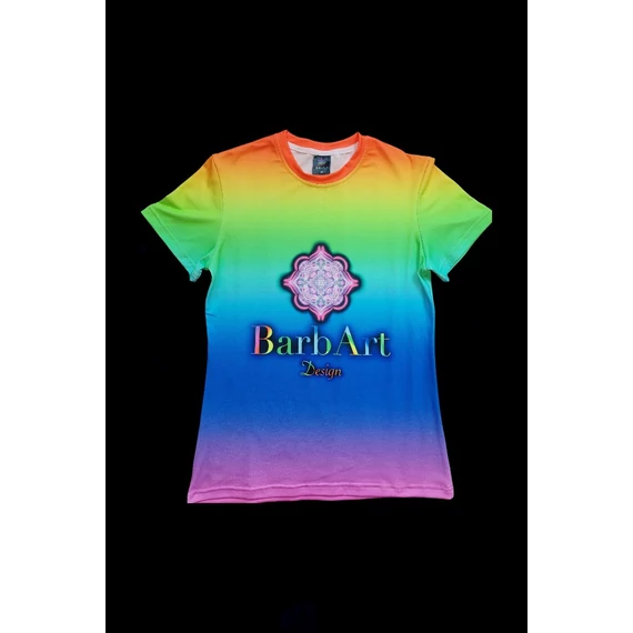 Rainbow Aura Női Póló elölnézetben.