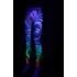 Kép 5/7 - Kaleidoszkóp Álom Leggings uv fényben, bal nézetben.