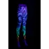 Kép 7/7 - Kaleidoszkóp Álom Leggings uv fényben, jobb nézetben.