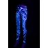 Kép 7/9 - Óceáni Áramlat Leggings uv fényben, bal nézetben.