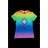 Kép 1/8 - Rainbow Aura Női Póló elölnézetben.